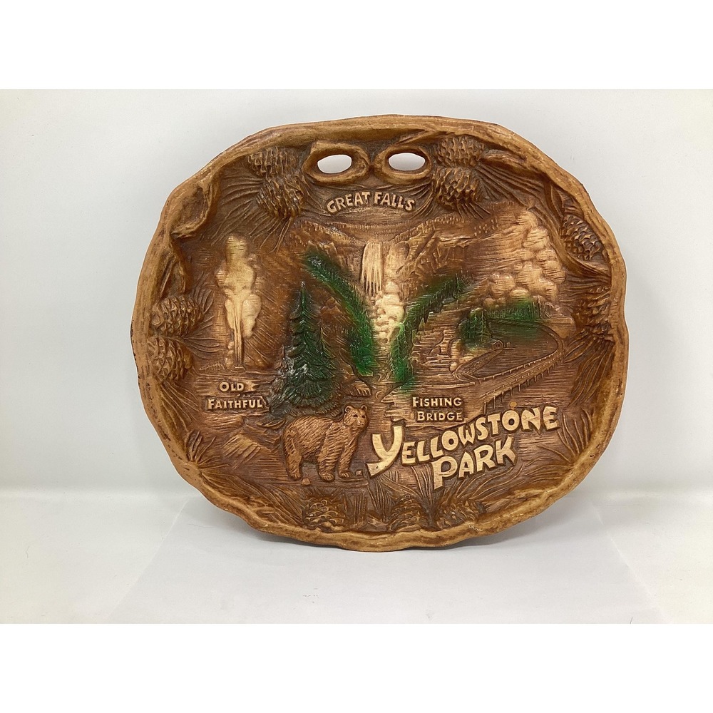 Vintage Yellowstone Park souvenir bowl
